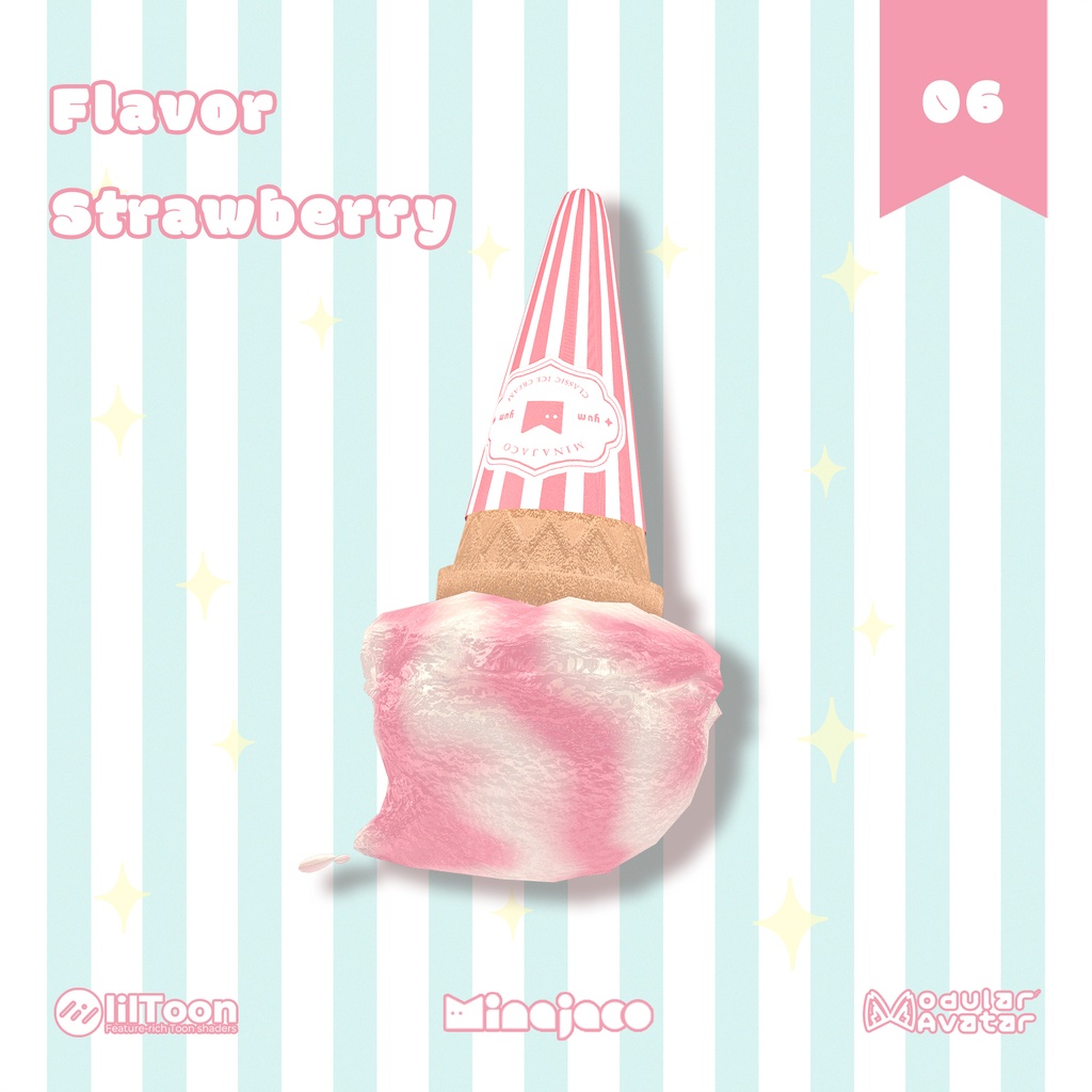 【VRChat】ドジっこアイス/ Oopsie Ice Cream【全アバター対応】