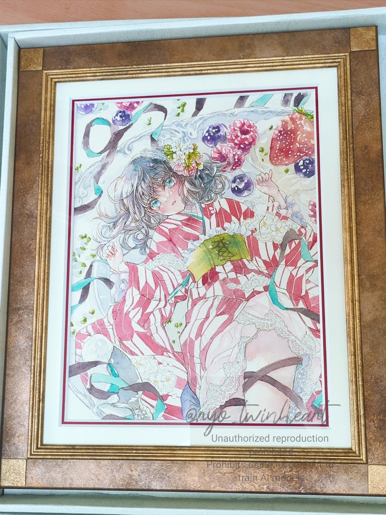 額装作品「秘密のデセール -Le dessert secret-」