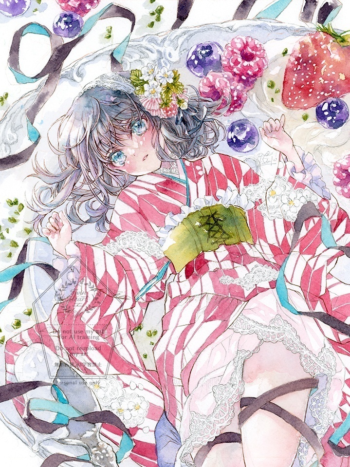 額装作品「秘密のデセール -Le dessert secret-」