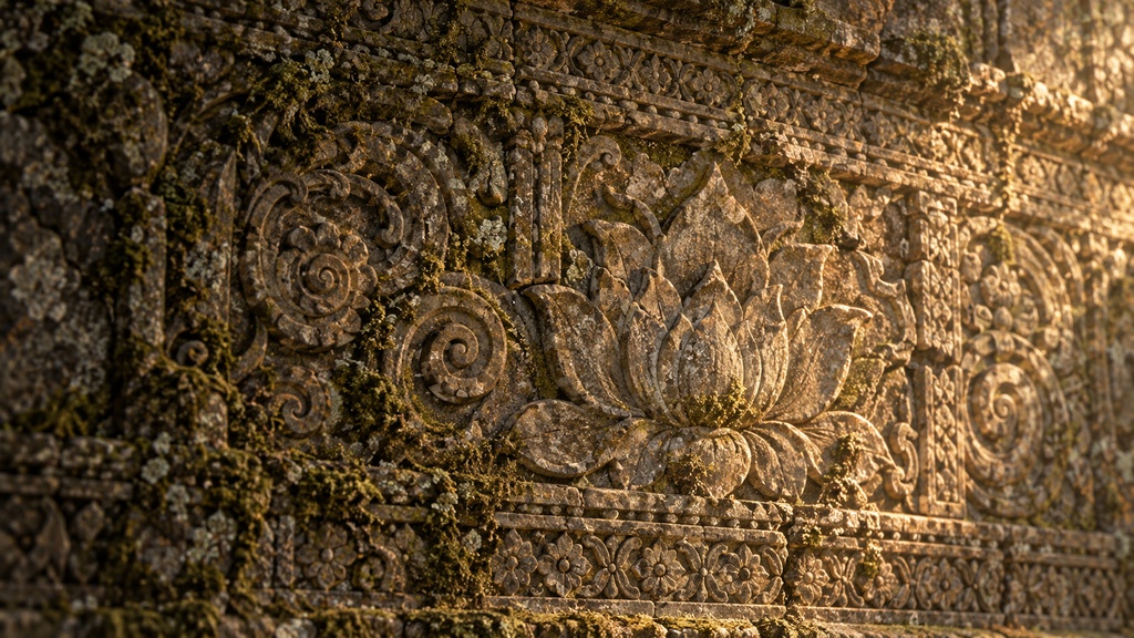 瞑想音楽|古代インド寺院に響くタブラとバンスリ イラスト素材集(全31枚)