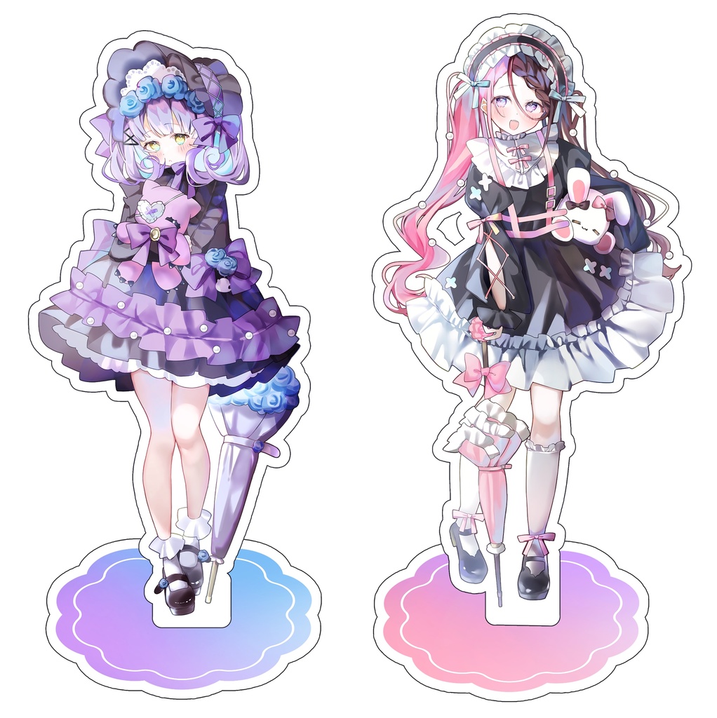 【C107】ゴシック衣装BIGアクリルスタンド【橘ひなの、紫宮るな】