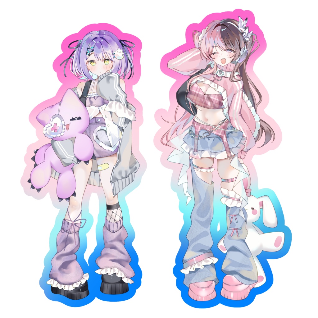 【VGGC11th】オーロラBIGアクリルスタンド【橘ひなの、紫宮るな】