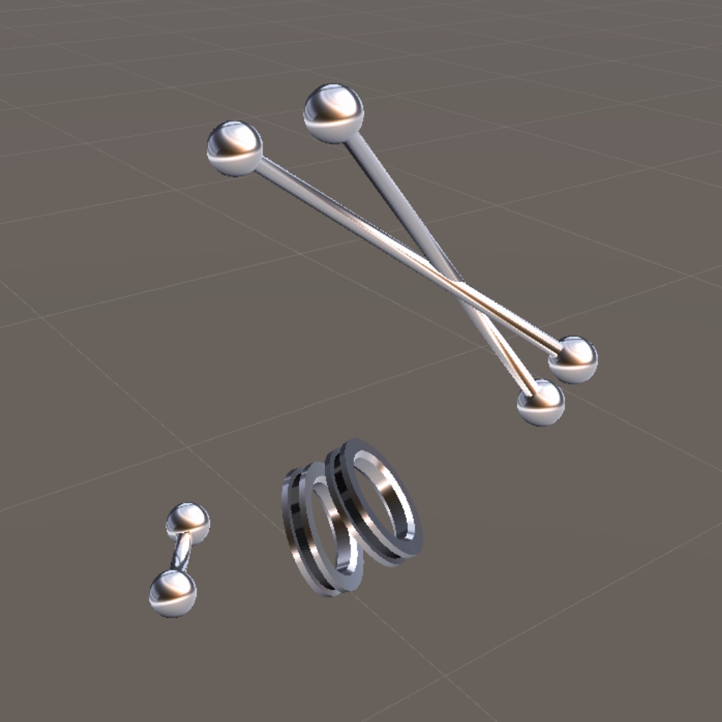 【くろなつ対応】ピアスセット