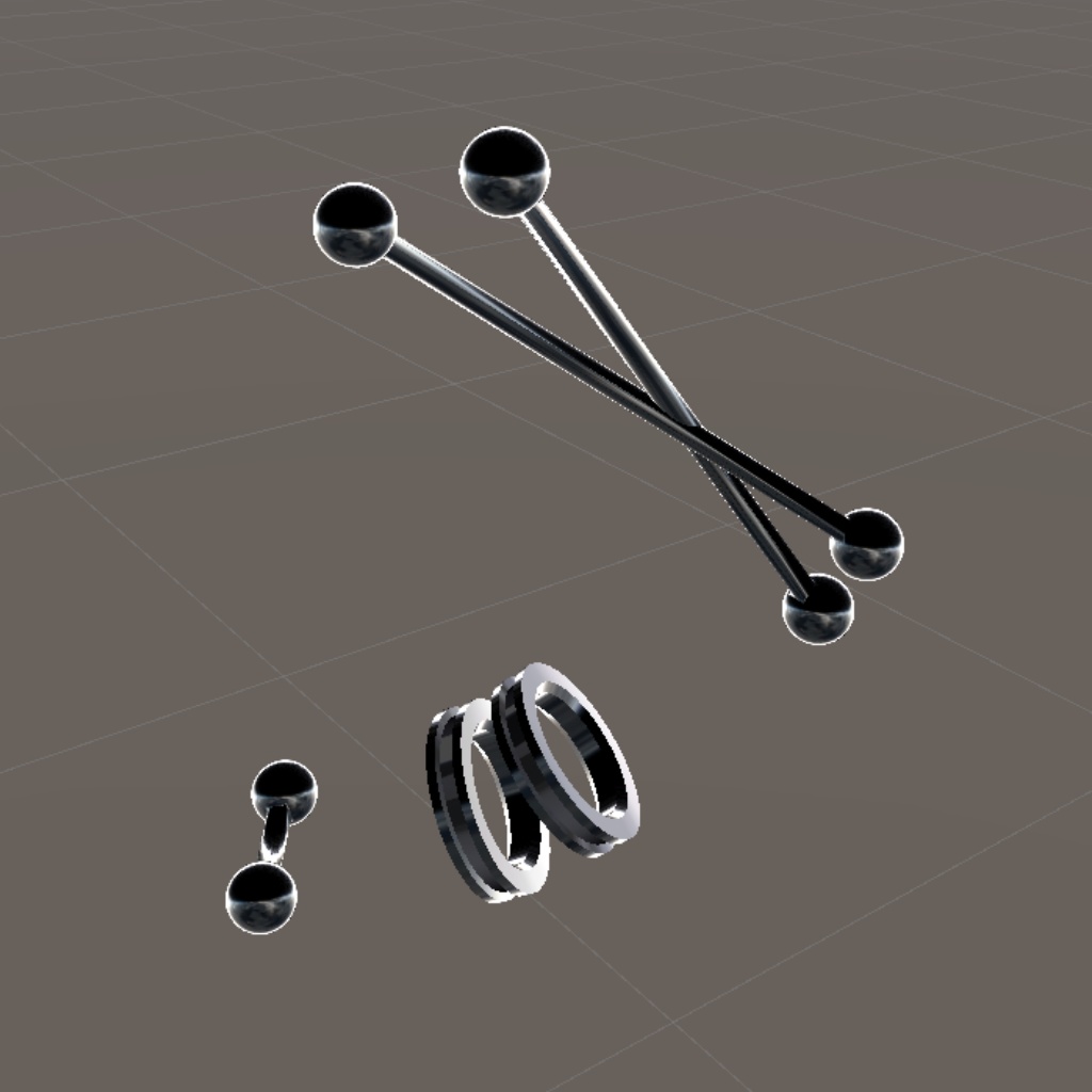 【くろなつ対応】ピアスセット