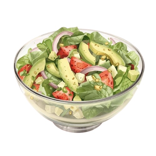 【アボカドパーティー】アンティーク調アボカド水彩クリップアート10点セット(PNG透過)