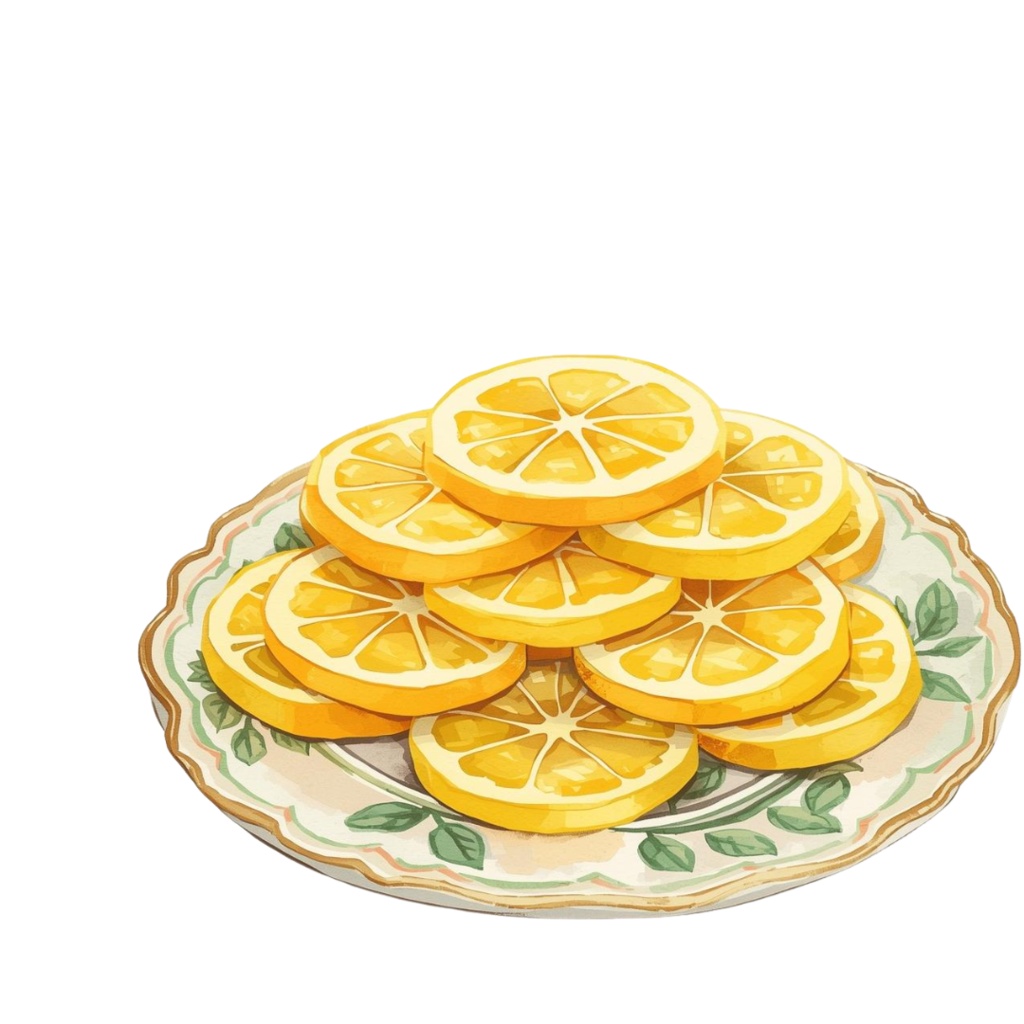 【Lemon Day】レモンクリップアート10点|水彩画風・パステル・アンティーク可愛い素材集(PNG)