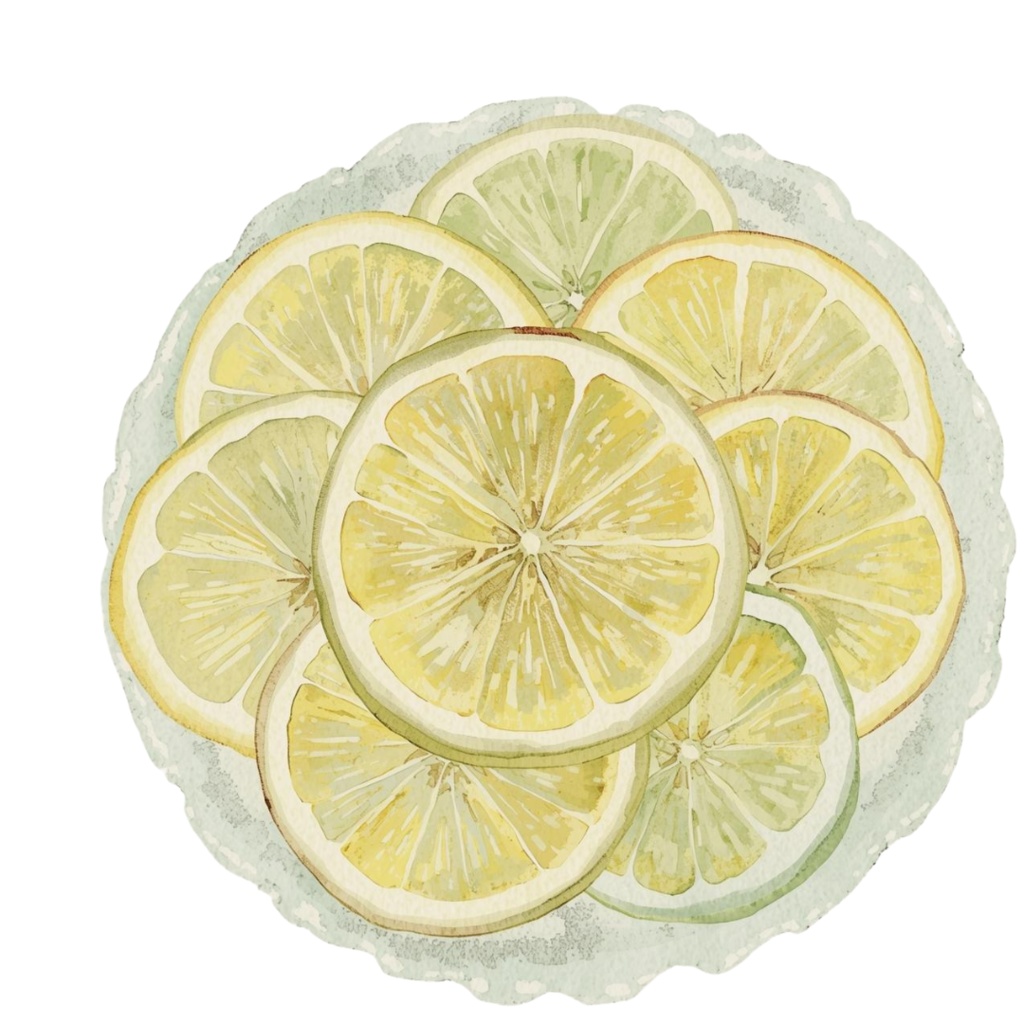 【Lemon Day】レモンクリップアート10点|水彩画風・パステル・アンティーク可愛い素材集(PNG)