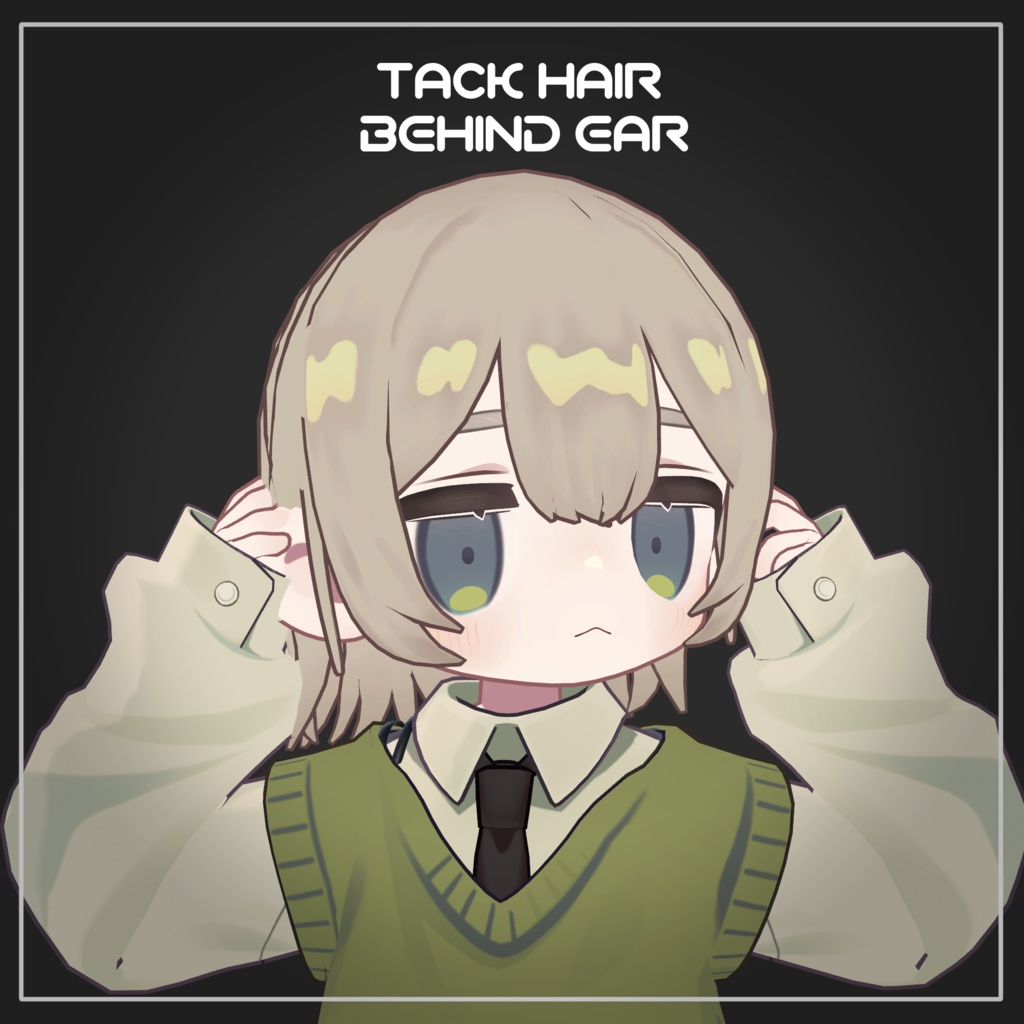 【キプフェル/まめひなた】Tuck Hair Behind Ear