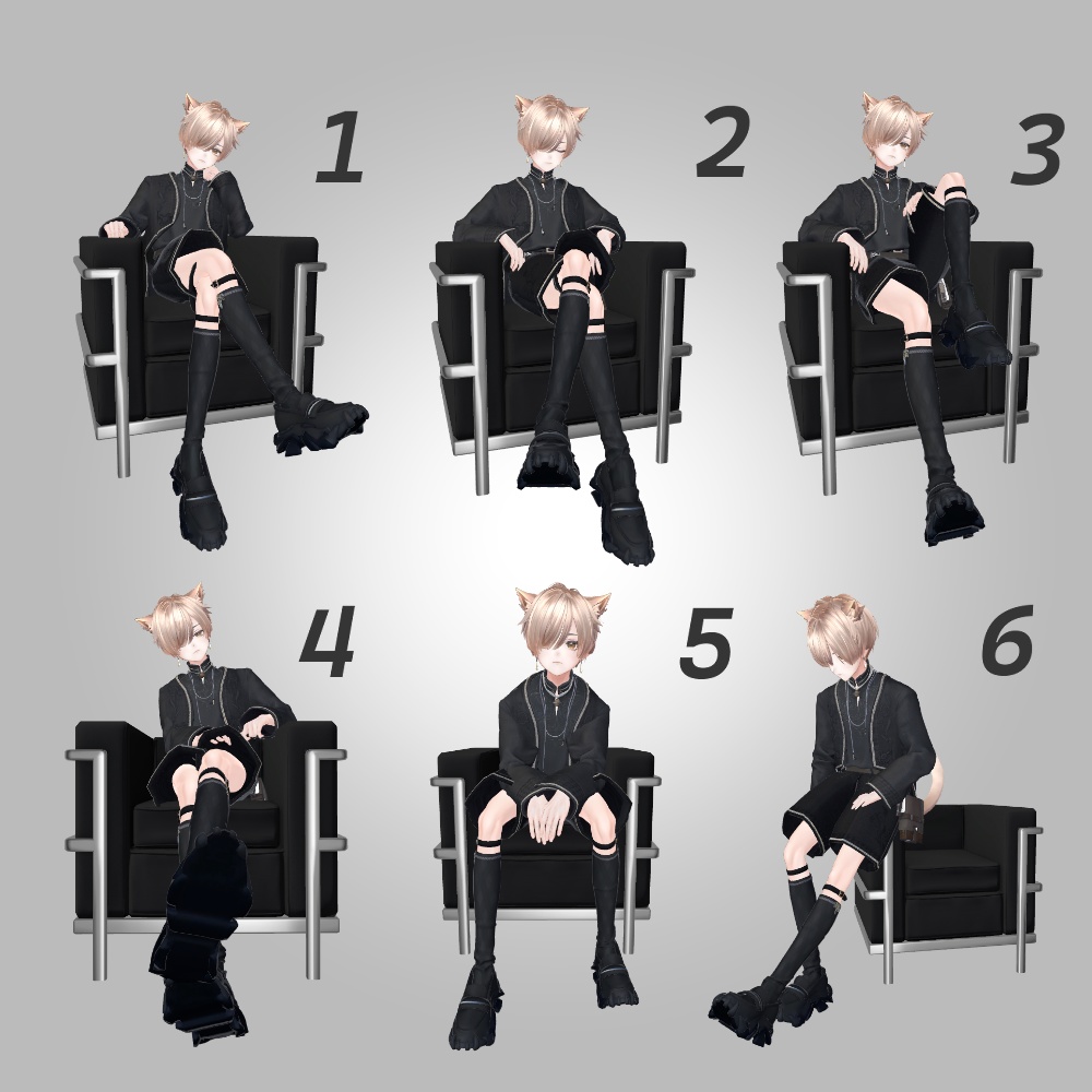 【エモート】【ポーズ集】 -NOBLE- 【Ex呼び出し可能】