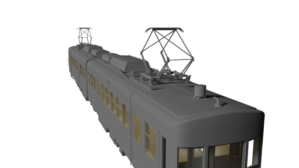 江ノ電300形3dモデル 電車 ながせみ工房 Booth