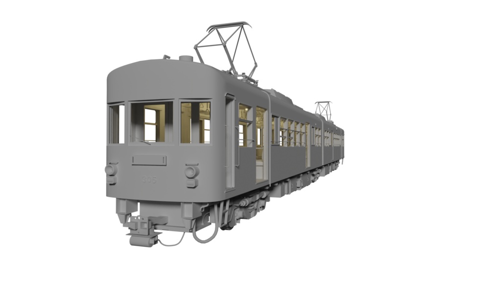 江ノ電3dモデル イラスト用