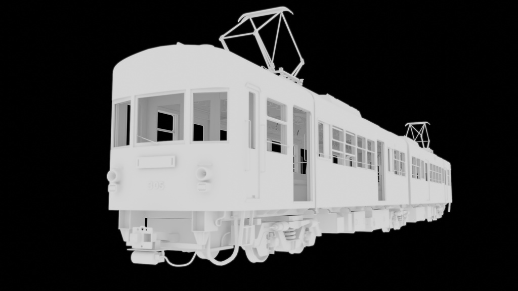 江ノ電3dモデル イラスト用