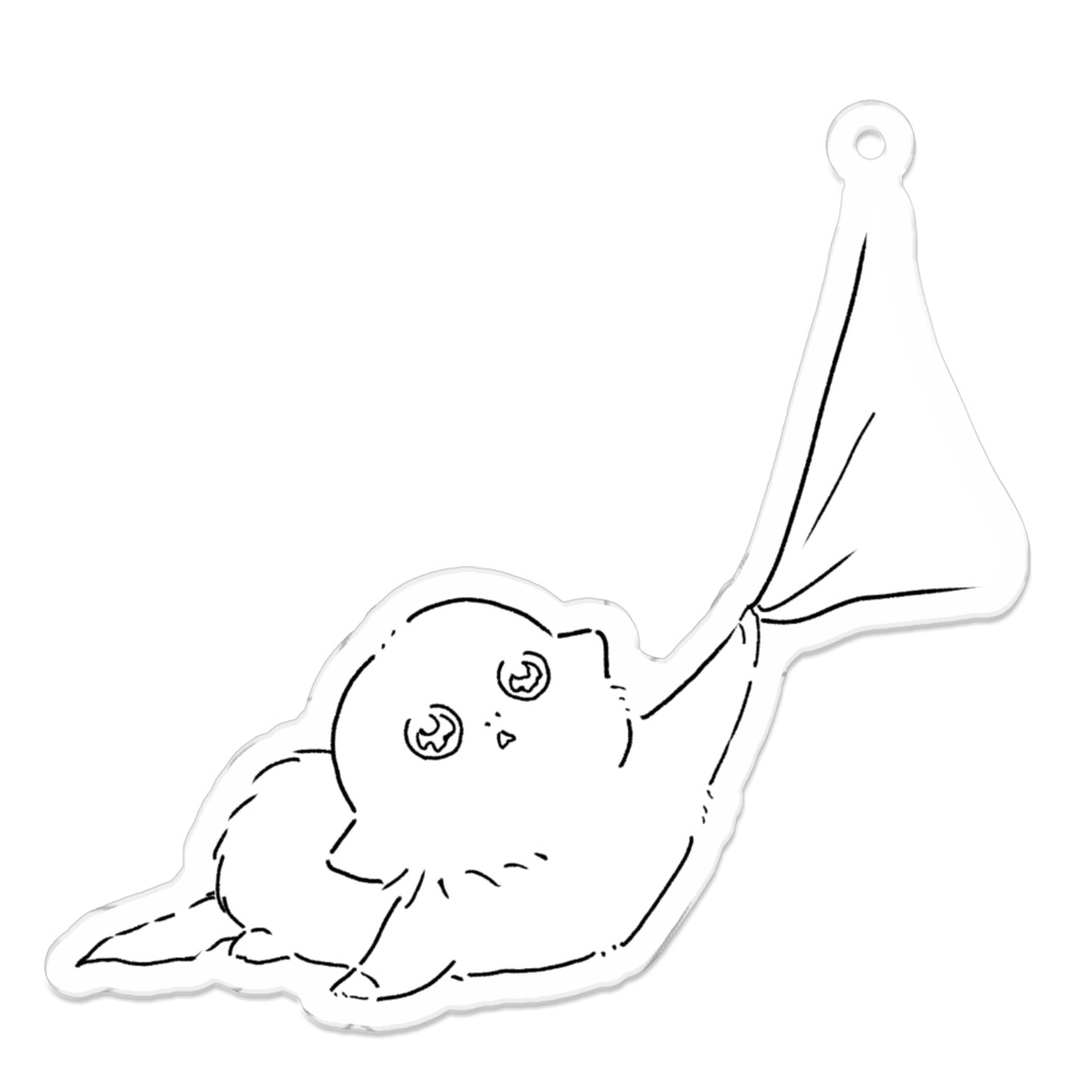 【空っぽエンプティー】途方に暮れたアクリルキーホルダー