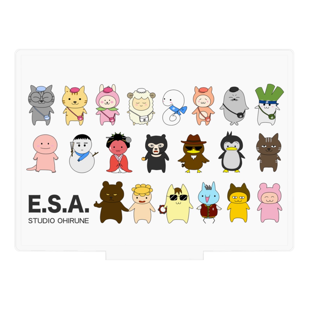 E.S.A.みんな一緒アクリルスタンド