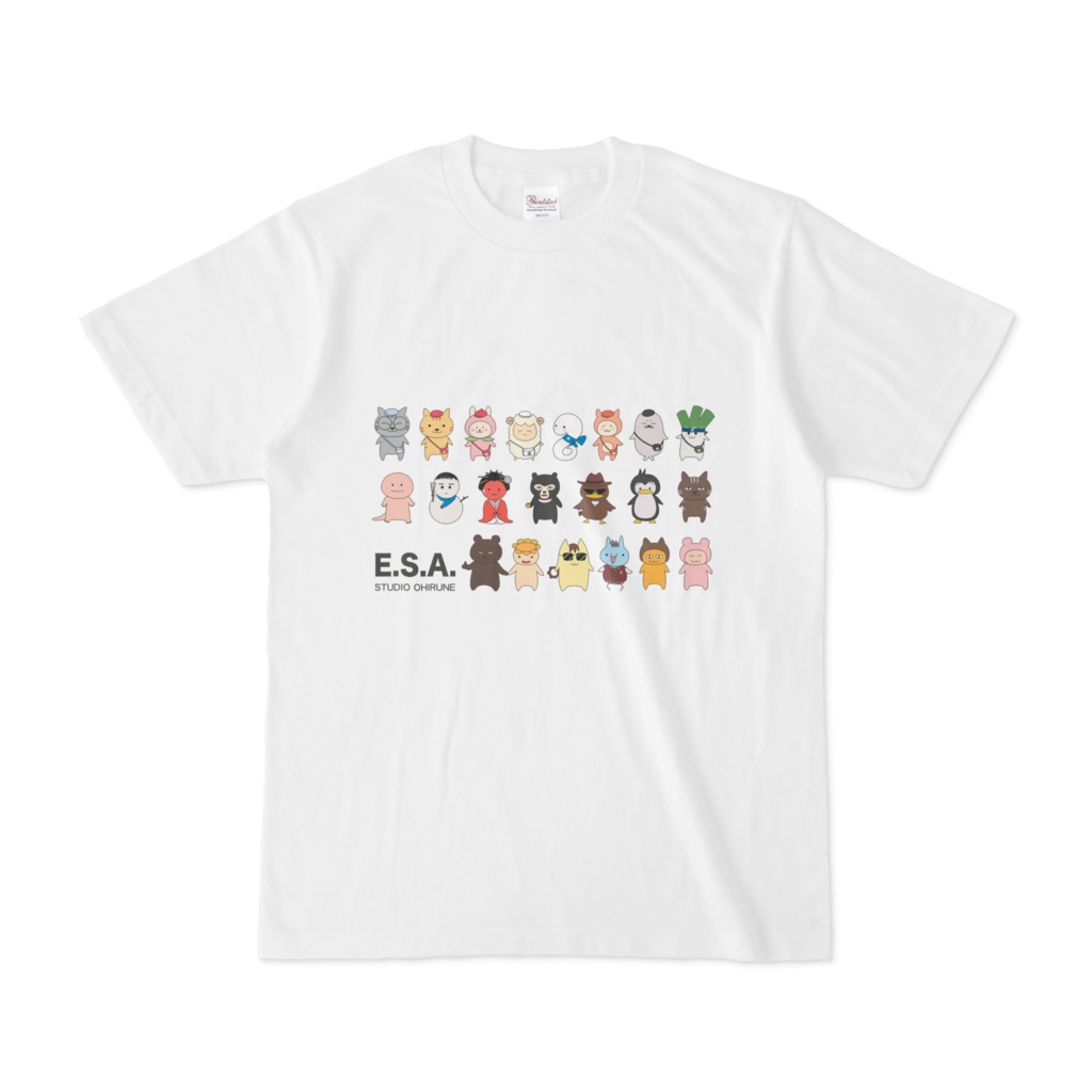 E.S.A.みんな一緒Tシャツ ホワイト