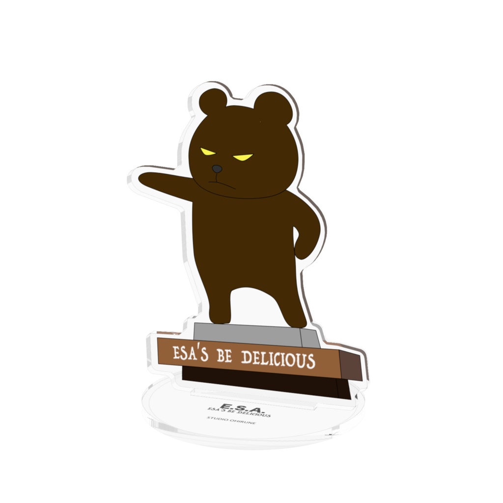 E.S.A.クマーク像アクリルスタンド