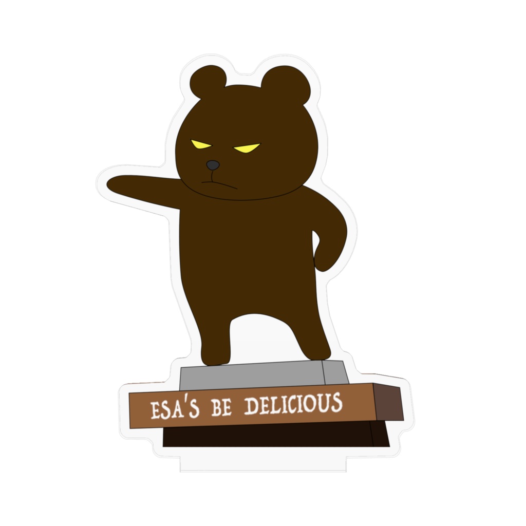 E.S.A.クマーク像アクリルスタンド