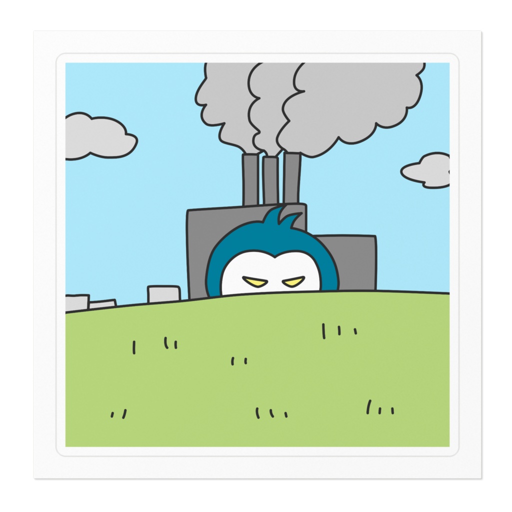 雲工場ステッカー