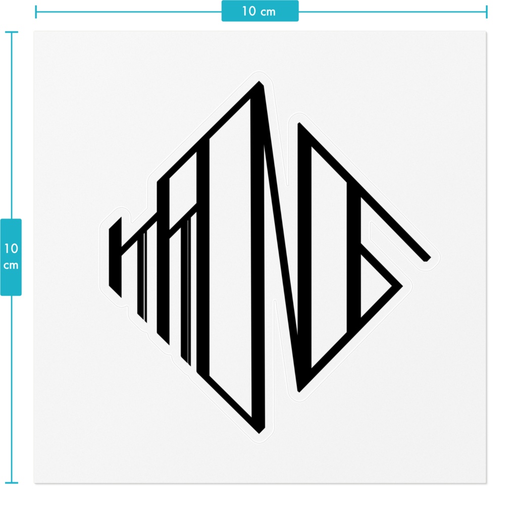 クロノスロゴステッカーBlack