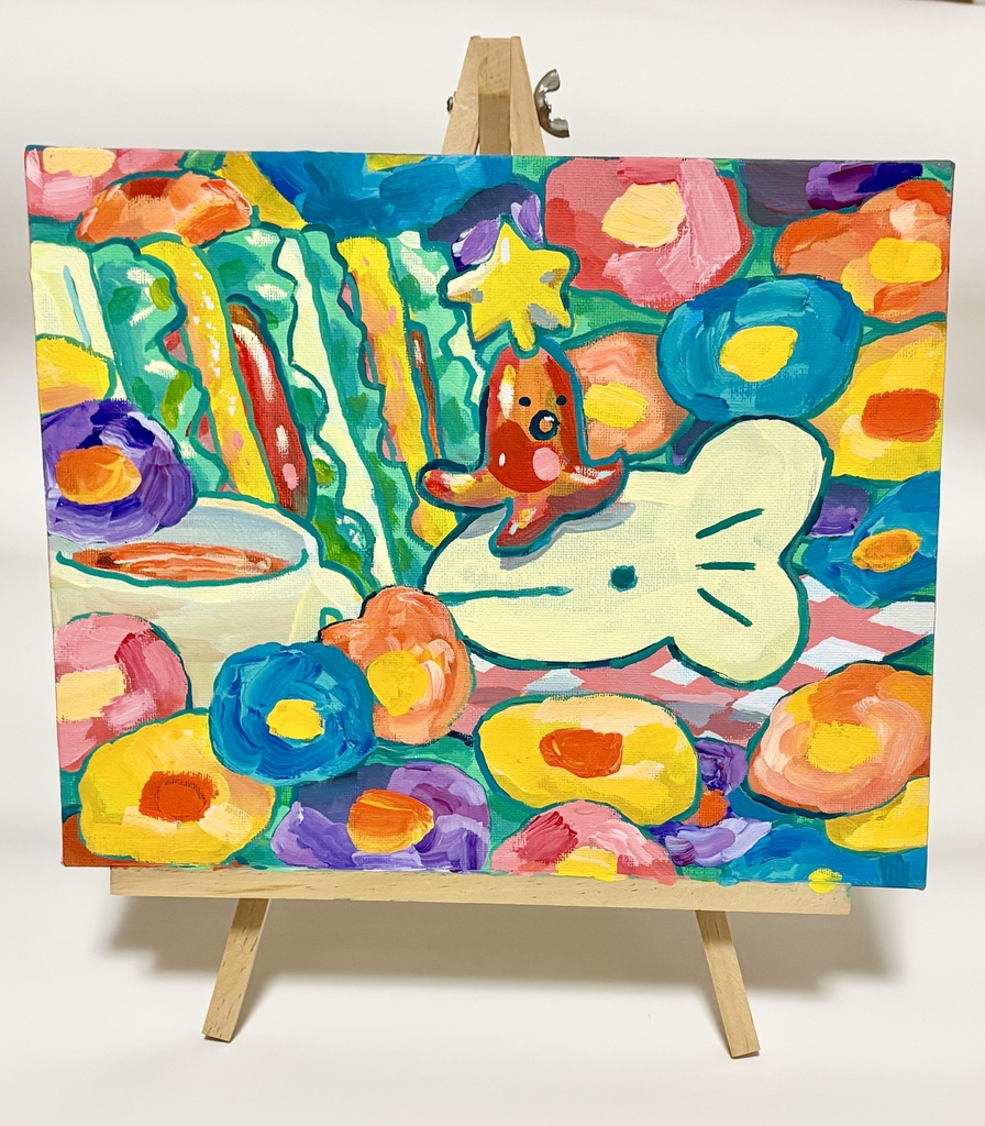 原画/ウオウオおでかけピクニック、春きたり