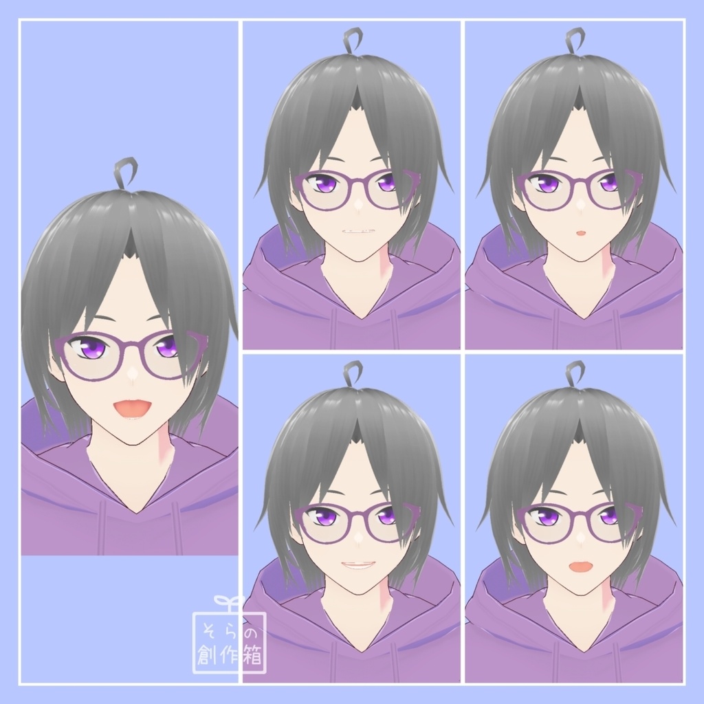 オリジナル3Dモデル「ネオ -neo- 」【VRoid+VRMモデルデータ】