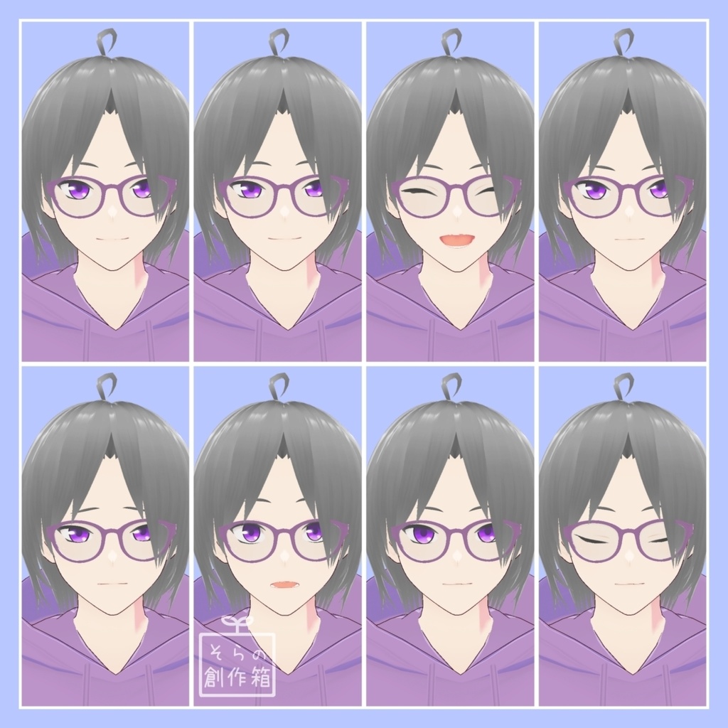 オリジナル3Dモデル「ネオ -neo- 」【VRoid+VRMモデルデータ】