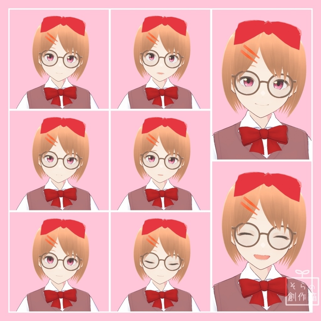 オリジナル3Dモデル「セラ -sera- 」【VRoid+VRMモデルデータ】