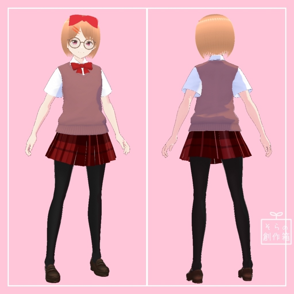 オリジナル3Dモデル「セラ -sera- 」【VRoid+VRMモデルデータ】