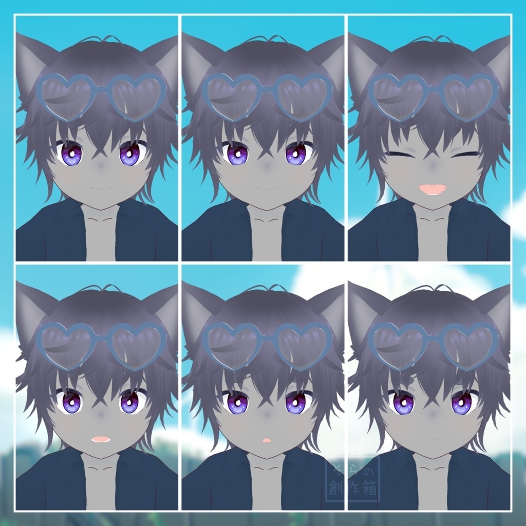 ミャウリン - Myaurin【VRoid+VRMモデル】【オリジナル3Dモデル】