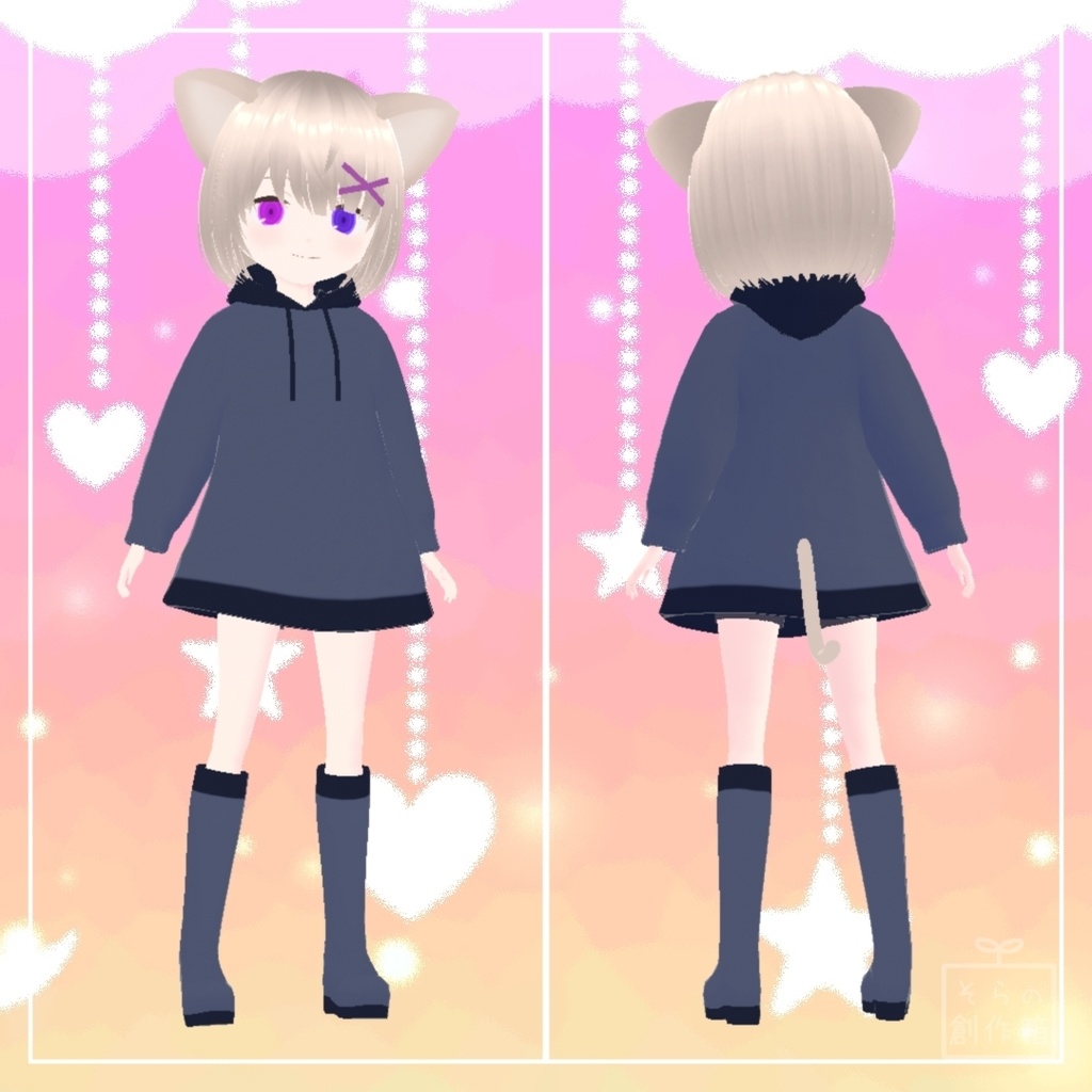 ミル - Miru【VRoid+VRMモデル】【オリジナル3Dモデル】