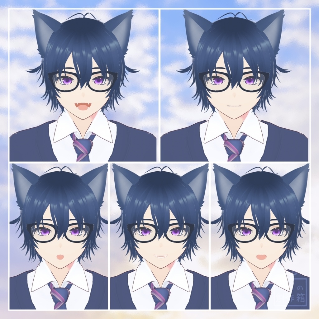 アオイ - aoi【VRoid+VRMモデル】【オリジナル3Dモデル】