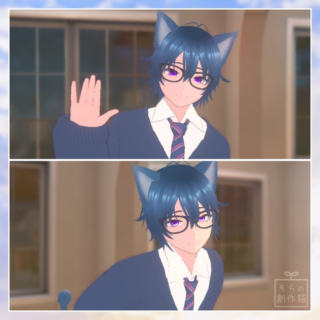 アオイ - aoi【VRoid+VRMモデル】【オリジナル3Dモデル】