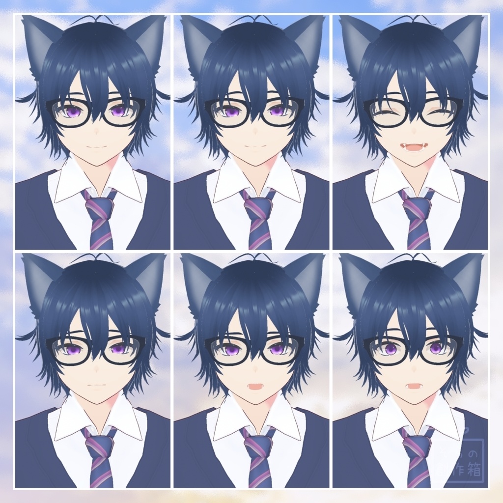 アオイ - aoi【VRoid+VRMモデル】【オリジナル3Dモデル】