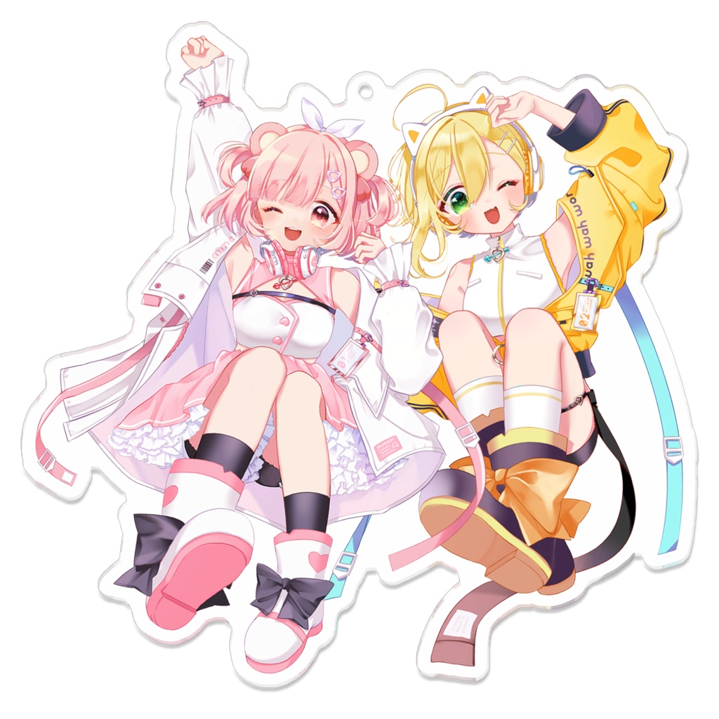 【コラボグッズ】もも缶×いお　アクリルキーホルダー