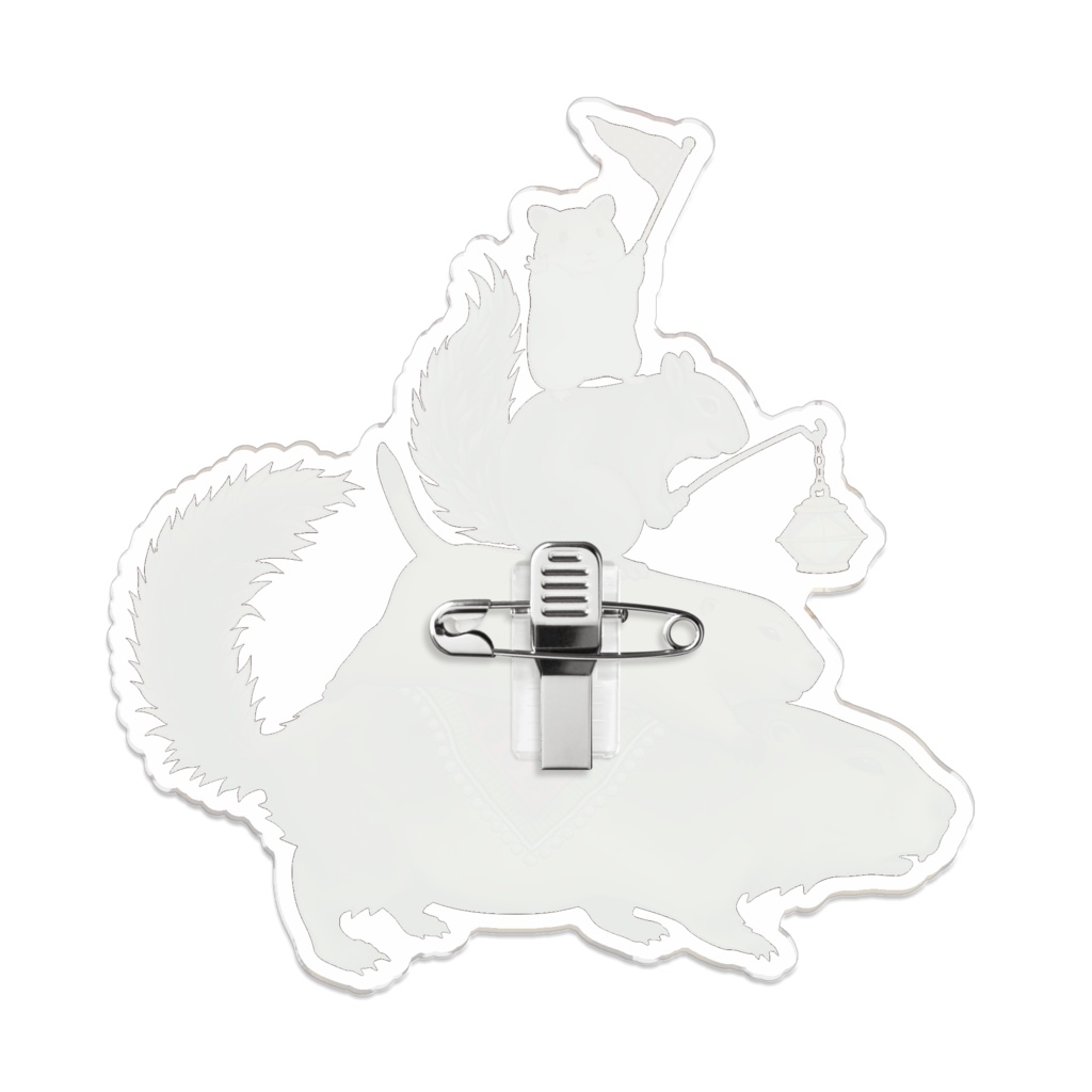 アクリルバッジ【行進する齧歯目】