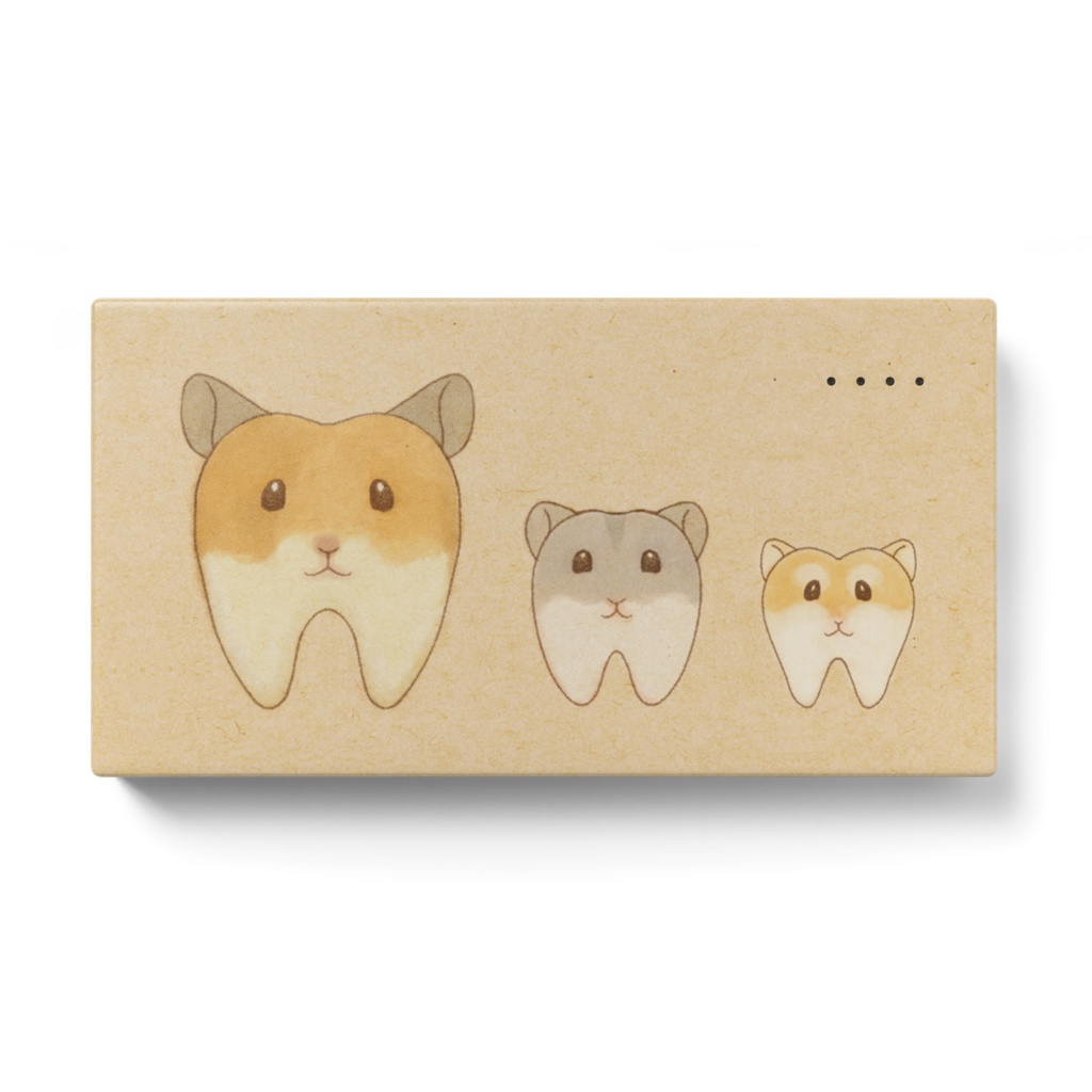 歯ムスタートリオのモバイルバッテリー