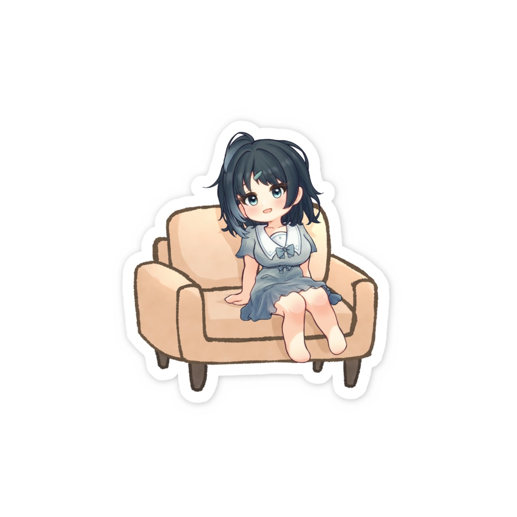 浅石みらい スマホステッカー ソファ