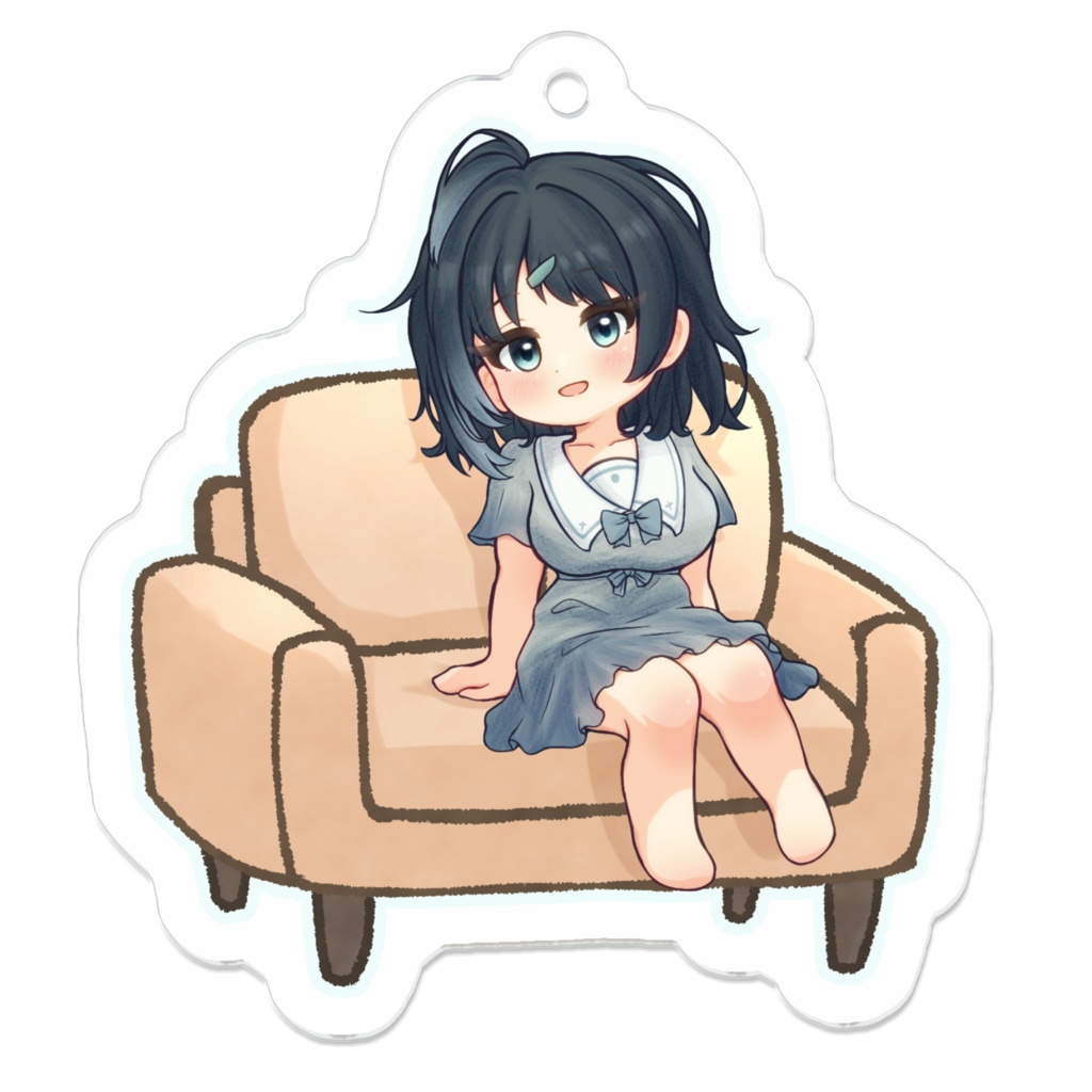 浅石みらい アクリルキーホルダー ソファ