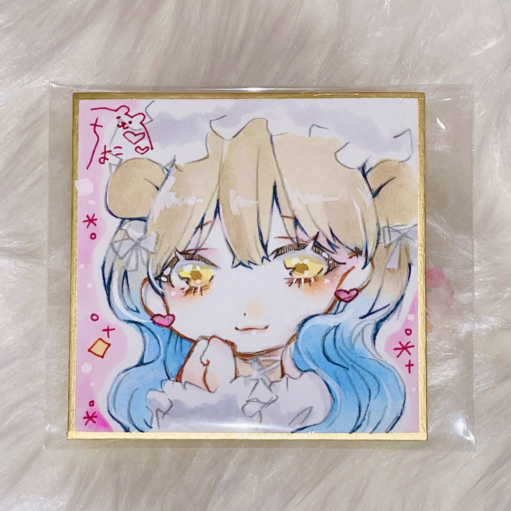 【自宅から】イラスト原画「くまちゃん🧸」