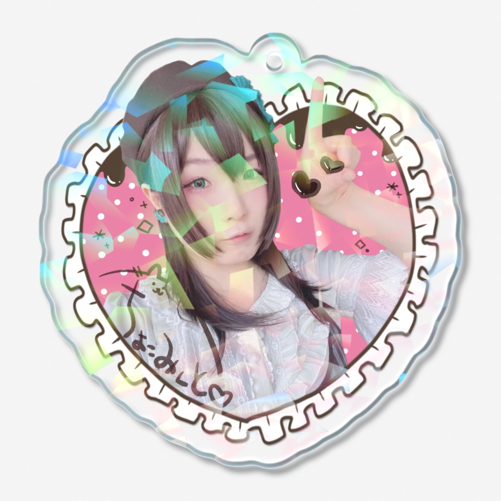 【工場から】ちょこみんと🍫🍃ホログラムアクリルキーホルダー