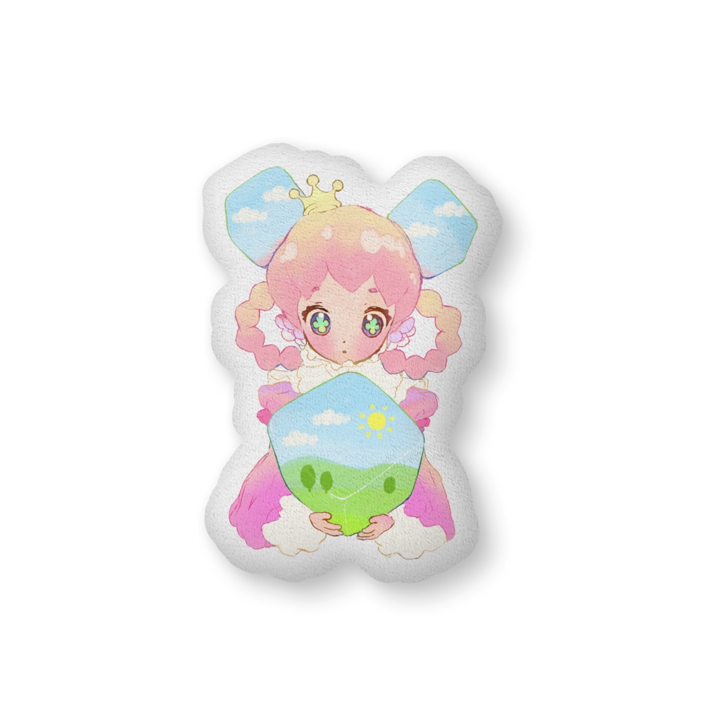 CUSHION*しかくい世界のゆびこ*くっしょん| *YUBI IN THE CUBE WORLD*