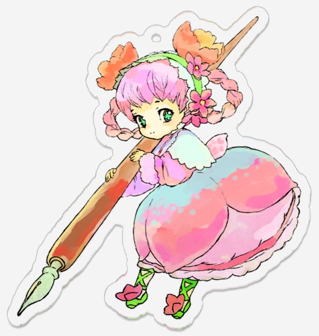 YOUR FAVORITE YUBI*ちっちゃなゆびこ*きーほるだー | *ACRYLIC KEY CHAIN*LIL YUBI*