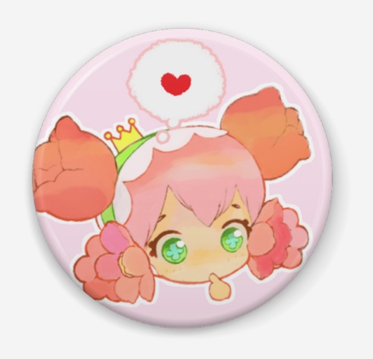 YOUR FAVORITE YUBI*かんばっち*ぺこぺこ* | *TIN BADGE*PEKO PEKO*