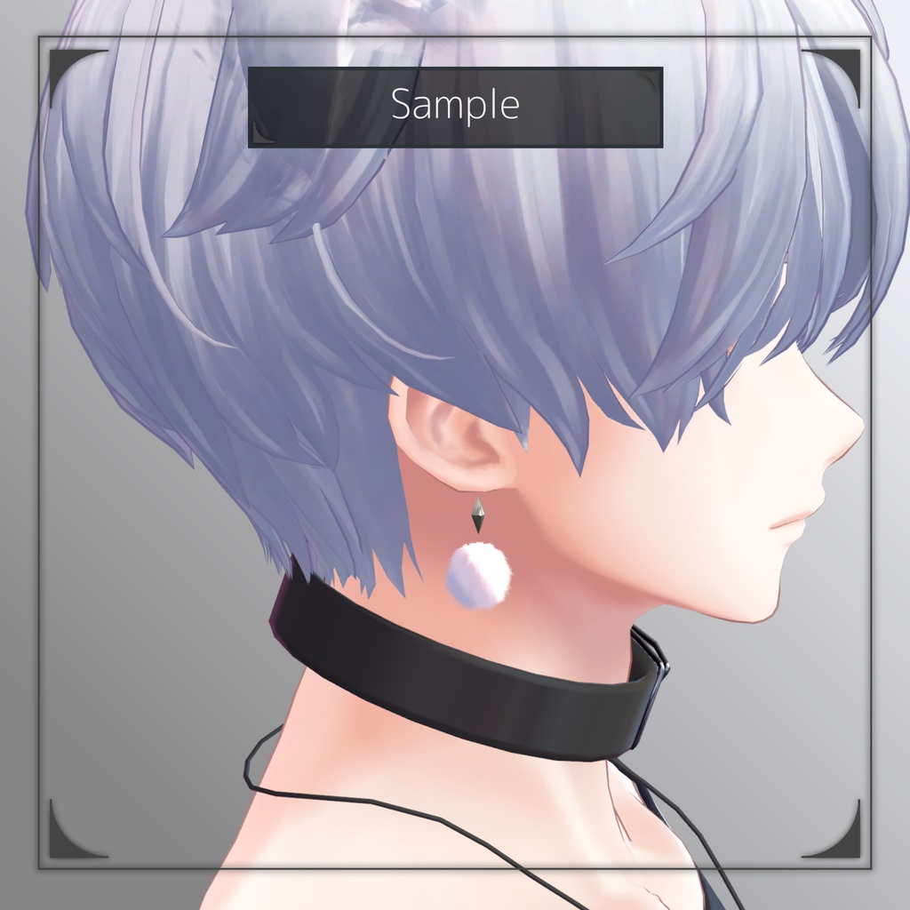 【VR使用想定3Dモデル】和風ピアス -Japanese style earrings-