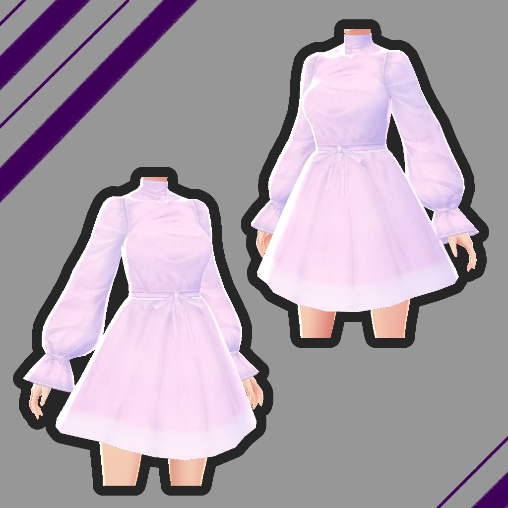 Vroid | Soft Pink Dress | ソフトピンクのドレス