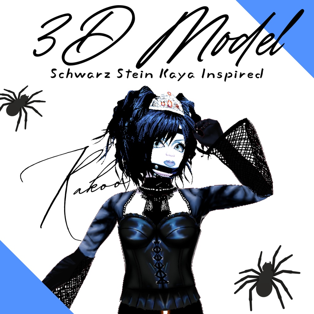 【VROID】V-kei Schwarz Stein Kaya inspired model!~