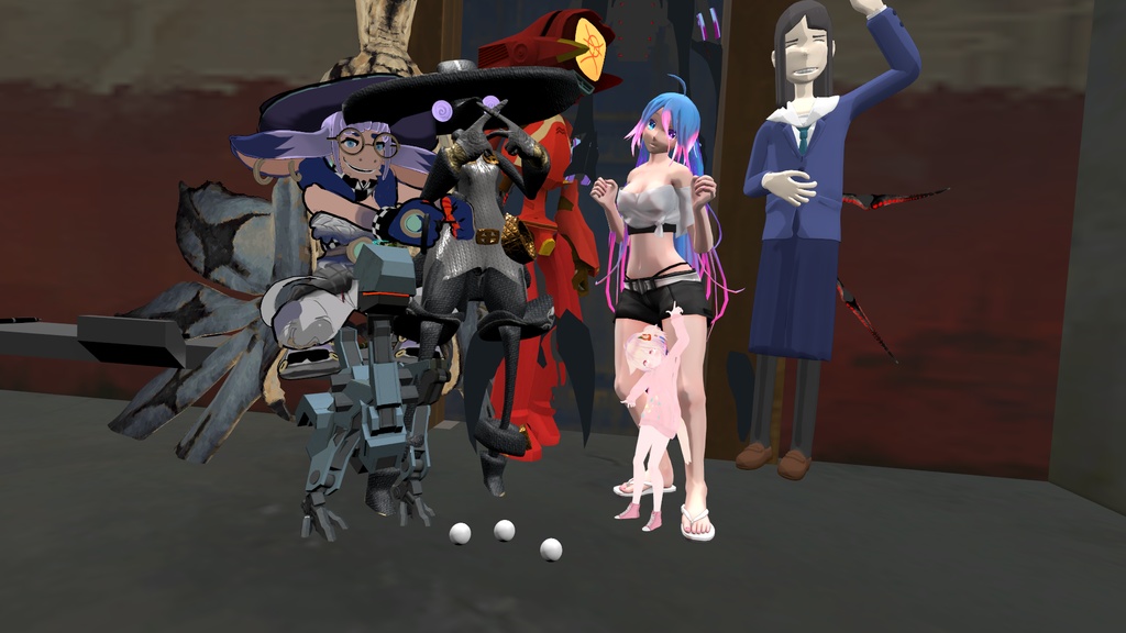 "Scare Crow Birdy" VRChat Spookality2020 Avatar by ELIXA