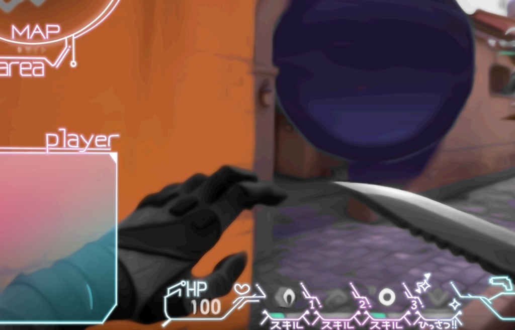 【無料】VALORAT配信用フレーム【ネオンチック】