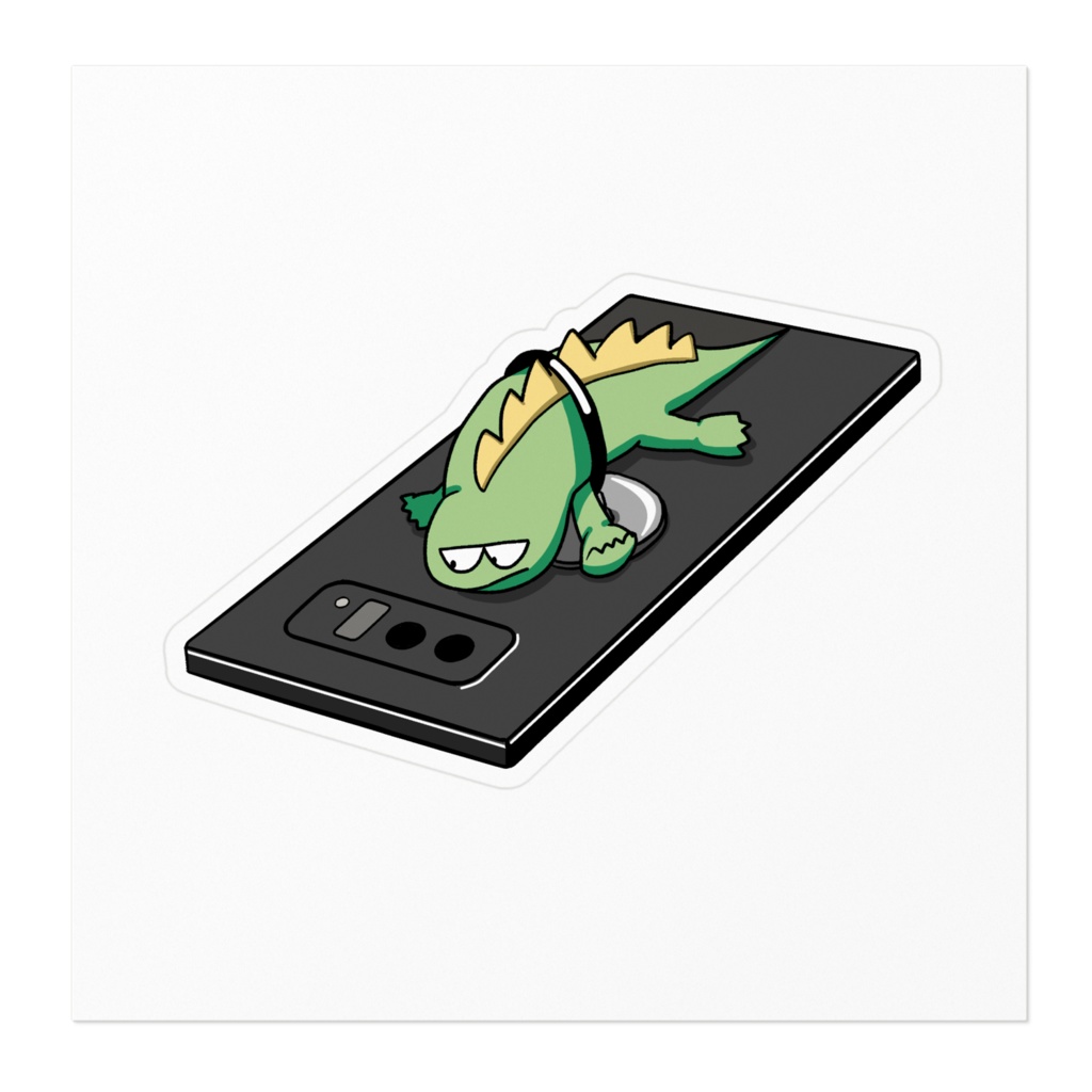 スマホリングにはさまるきょうりゅう ステッカー