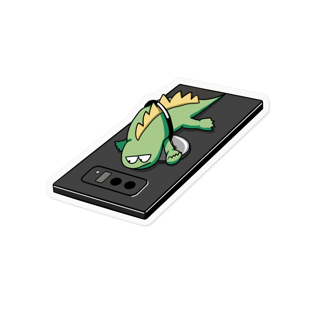 スマホリングにはさまるきょうりゅう ステッカー